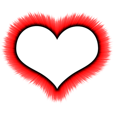 400x400 Heart Outline Thin Black Transparent Png