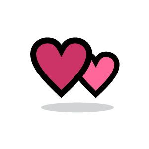 300x300 Bold Ideas Pink Heart Clipart Dark Clip Art Image