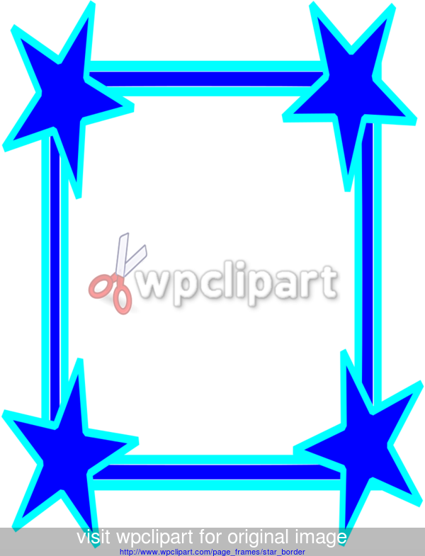600x785 Star Border Clip Art Big Stars Border Cool
