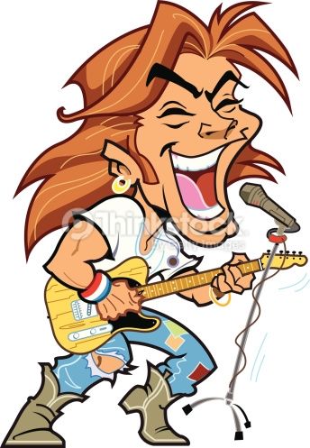 344x497 Cool Rock Concert Clipart