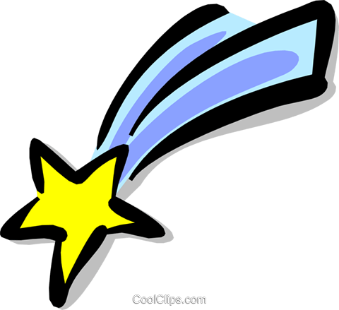 480x439 Shooting Star Royalty Free Vector Clip Art Illustration Natu0596