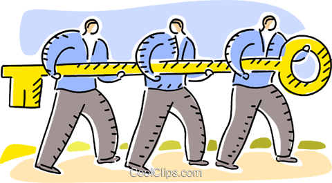 480x265 Teamwork And Cooperation Royalty Free Vector Clip Art Illustration