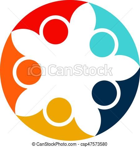 450x470 Vector Of Abstract People Cooperation.