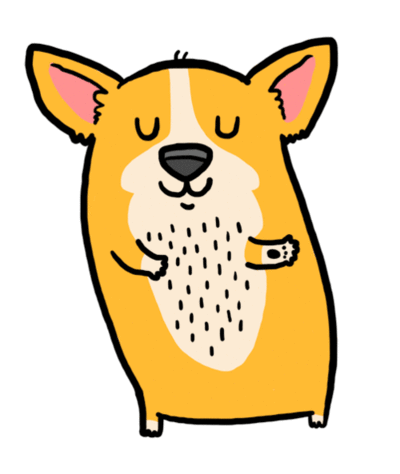 400x474 Corgi Clipart