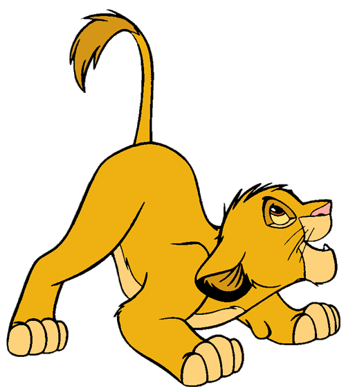 500x564 Simba Playing.gif Lk Clip Art