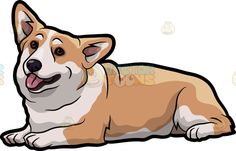 236x151 Corgi (Blonde) Clip Art Set
