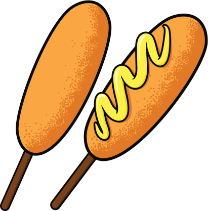 411x417 Clipart Corn Dog