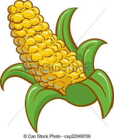 388x470 Corn On The Cob Stalks Illustration Vector Clipart Illustrations