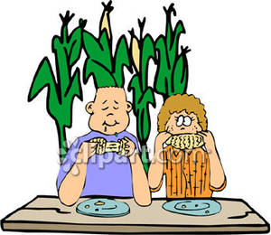 300x260 Eating Corn On The Cob Clipart
