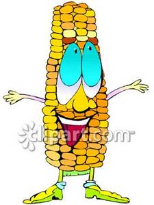 225x300 Smiling Cartoon Ear Of Corn