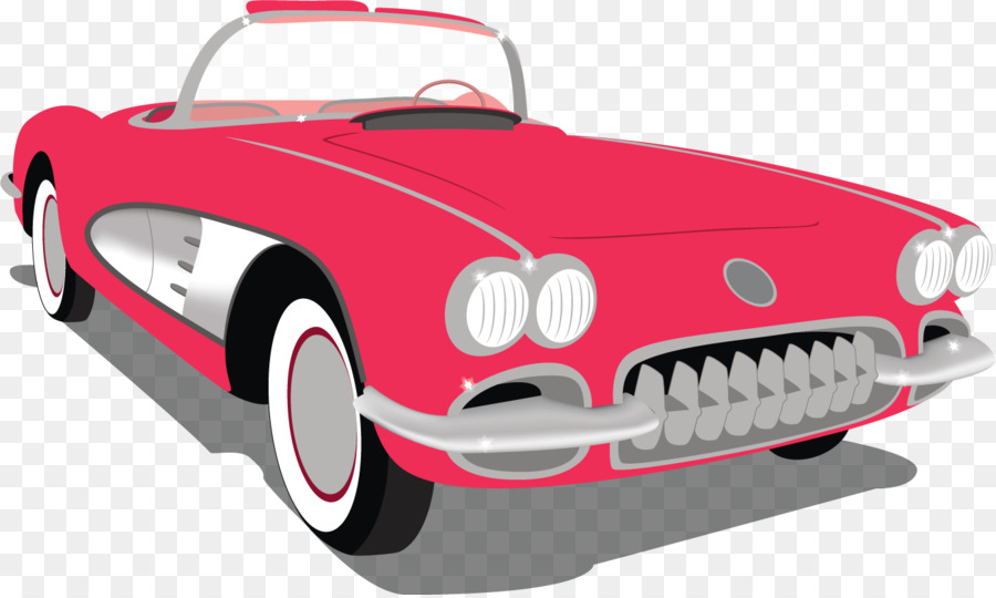 900x540 Red Corvette Clipart