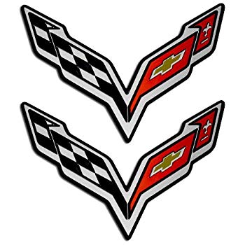 350x350 2x (Pairset) Victory Wing Stingray Crossed Flags