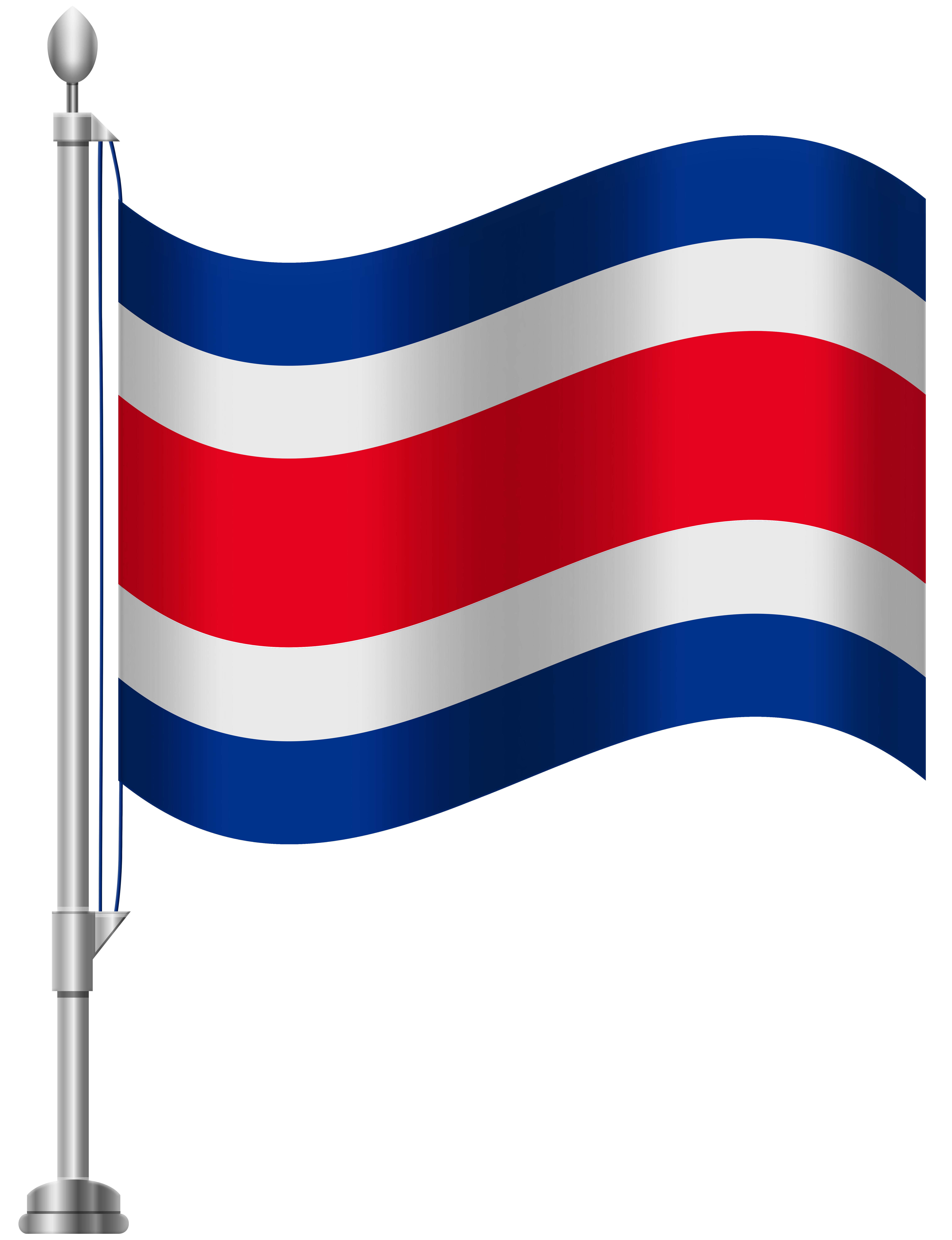 6141x8000 Costa Rica Flag Png Clip Art