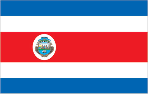 491x311 Free Animated Costa Rica Flags