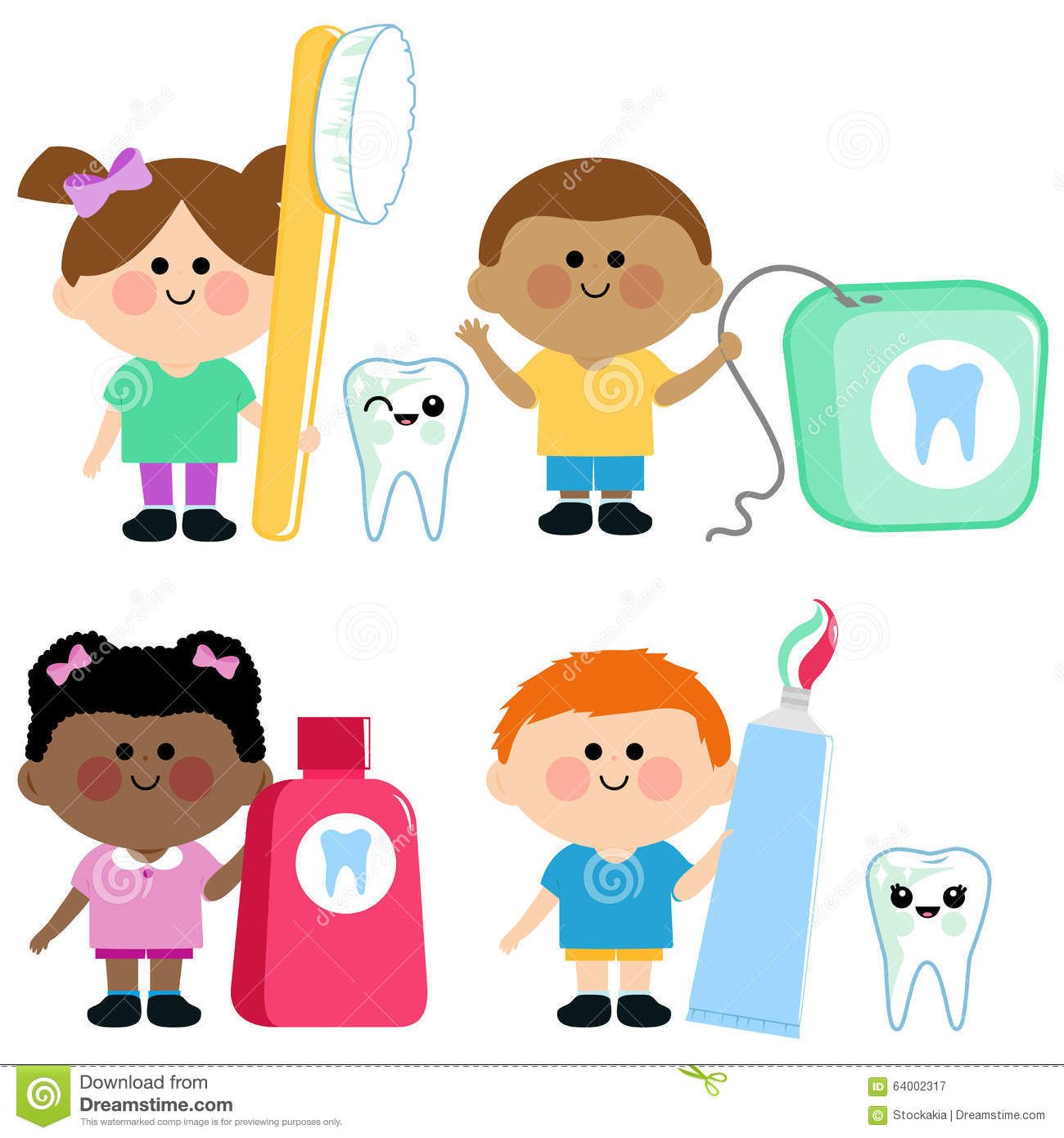 1300x1390 Brushing Teeth Kids Stock Illustrations, Vectors, Amp Clipart (67