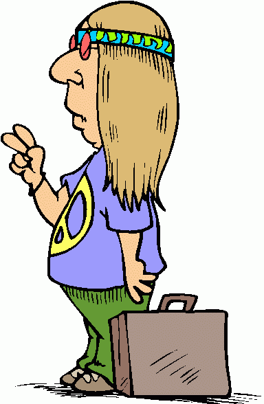 384x588 Clip Art Hippies In Portland Clipart