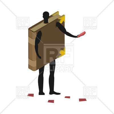 400x400 Man In Book Costume