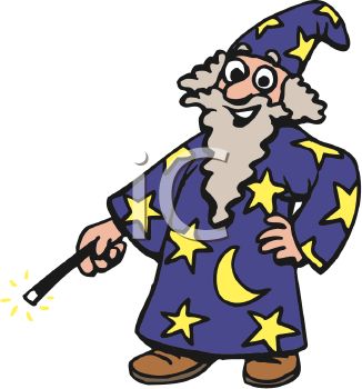 326x350 Royalty Free Clip Art Image Man Wearing A Wizard Halloween Costume