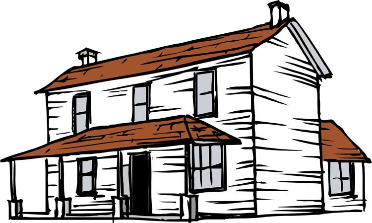750x449 House Line Cliparts