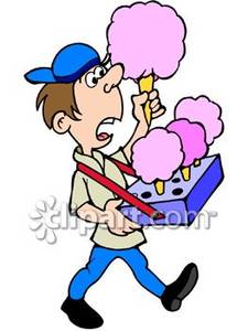 225x300 Cartoon Of A Guy Selling Cotton Candy
