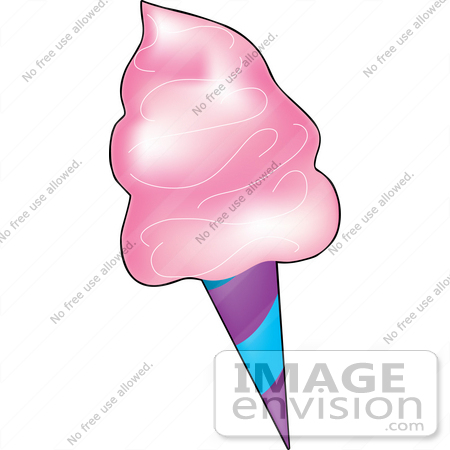 450x450 Cotton Candy Cone Clipart