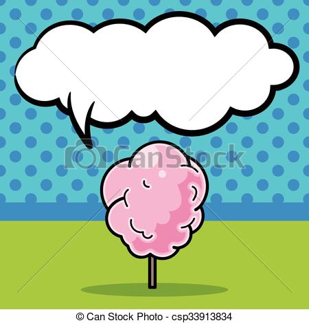 450x470 Cotton Candy Doodle Vectors