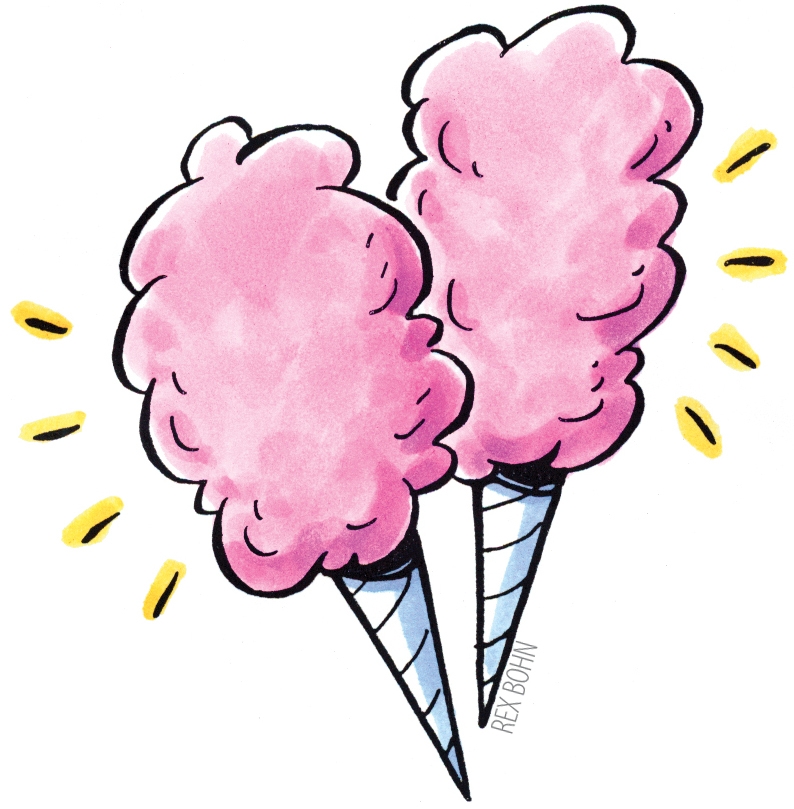 794x809 Cute Cotton Candy Clipart