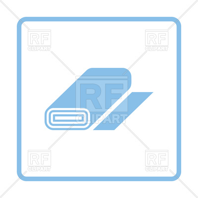 400x400 Blue Frame Design Of Tailor Cotton Roll Icon Royalty Free Vector