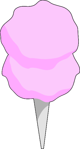 318x589 Pink Cotton Candy Clip Art