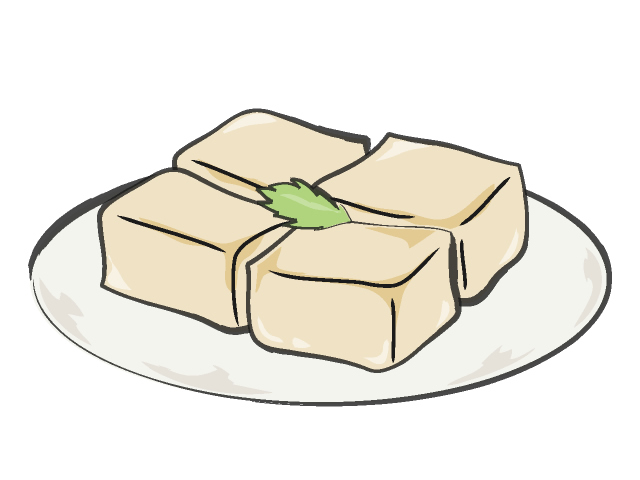 640x480 Tofu Food Illustration Free Clip Art Material