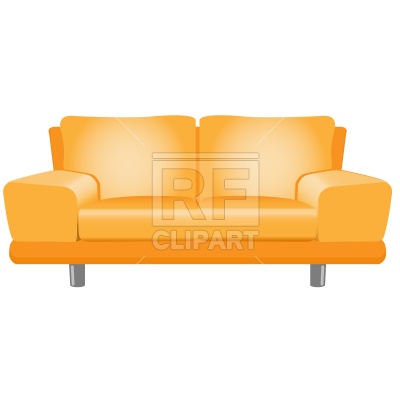 400x400 Modern Sofa Royalty Free Vector Clip Art Image