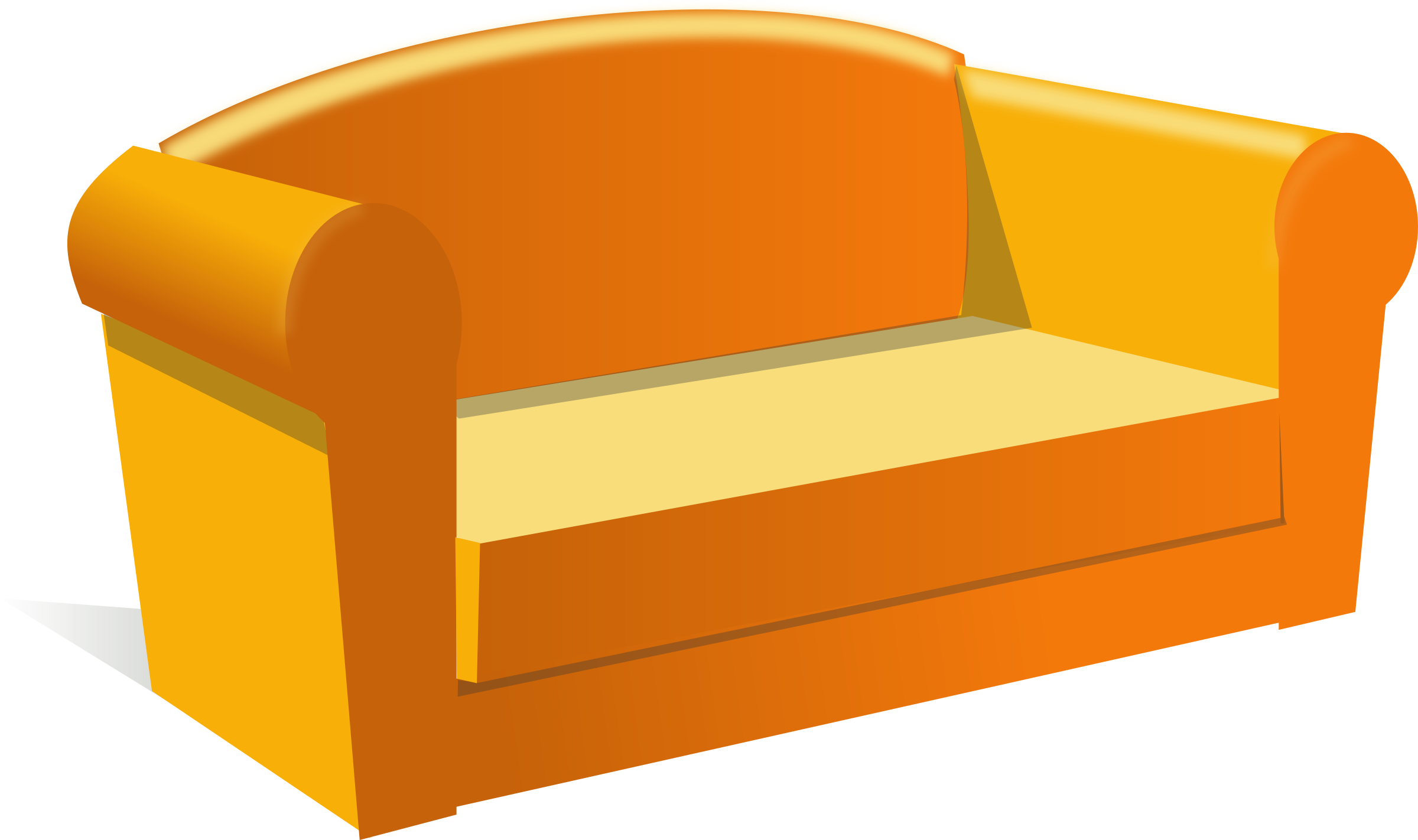 2400x1422 Clip Art Sofa Clip Art