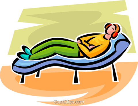 480x371 Person Lying On A Couch Royalty Free Vector Clip Art Illustration