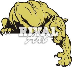 300x282 Fighting Cougar Logo Clipart