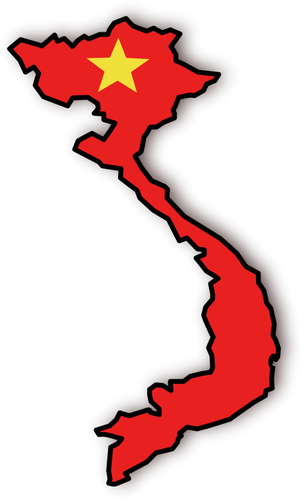 303x500 Vietnam Flag And Map Public Domain Vectors