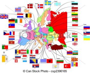 300x242 Country Flags Clipart Map Of Europe With Country Flags Clipart