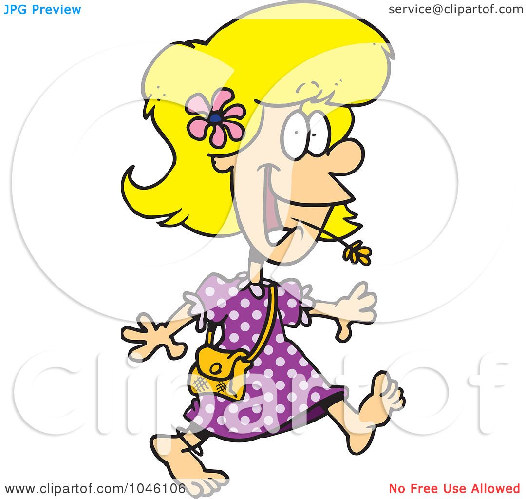 1080x1024 Royalty Free (Rf) Clip Art Illustration Of A Cartoon Barefoot