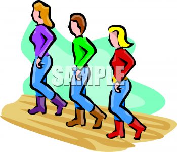 350x300 Country Dancing Clip Art