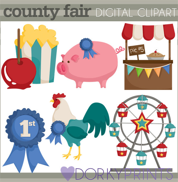 600x615 County Fair Clipart Personal And Limited Commercial Use Blue