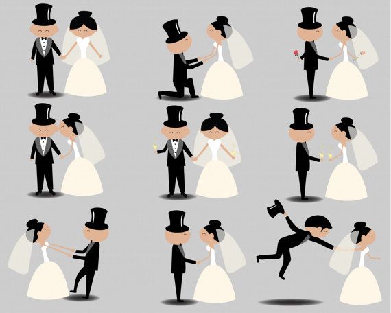 570x456 Wedding Clipart Clip Art Stick People Clipart Couple Vector Figure