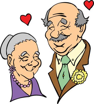 373x413 Elegant Clip Art Old People