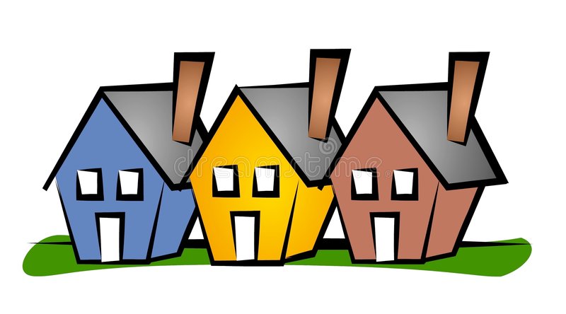 800x444 Row Of Houses Clipart
