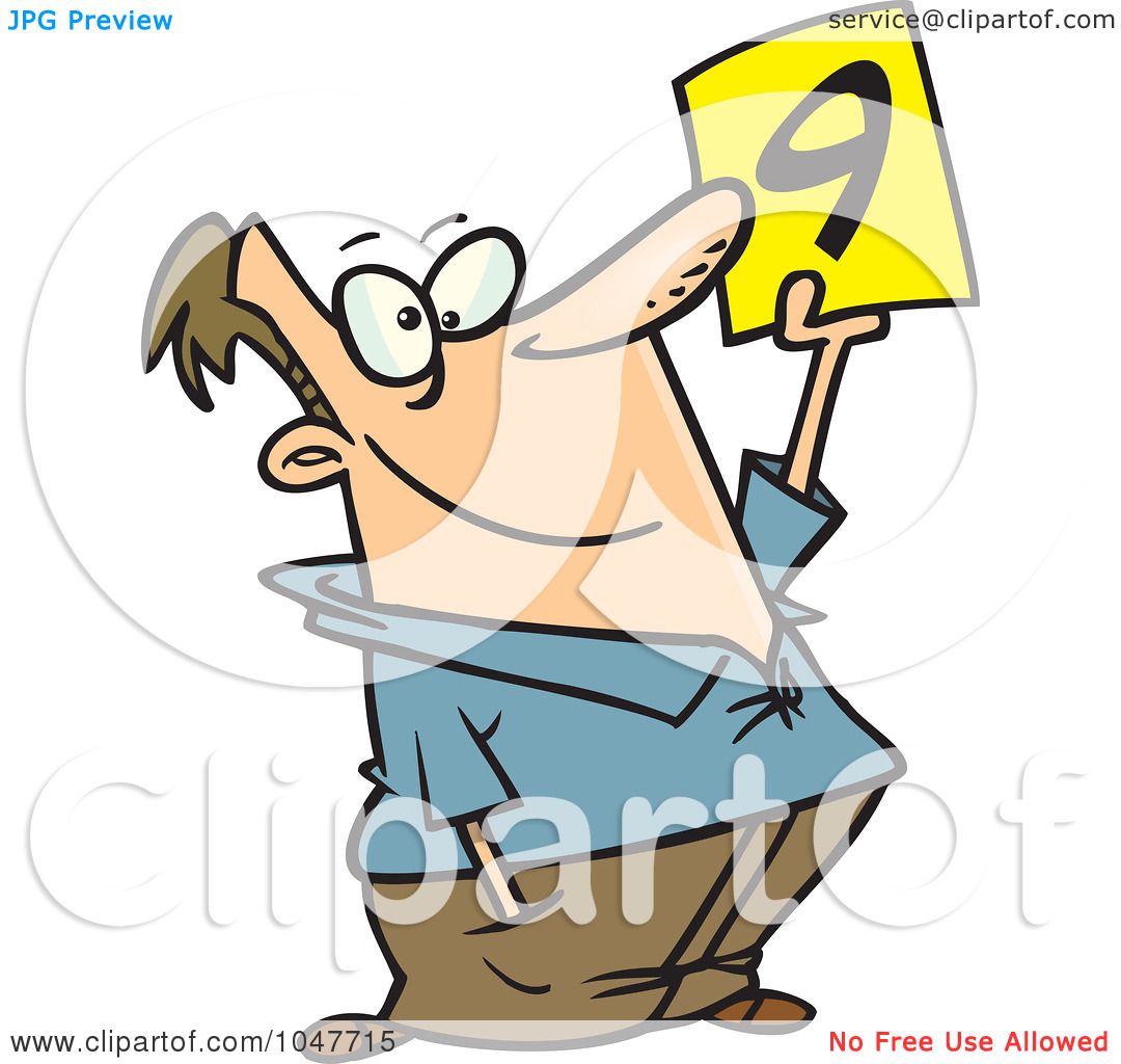 1080x1024 Royalty Free (Rf) Clip Art Illustration Of A Cartoon Rating Judge