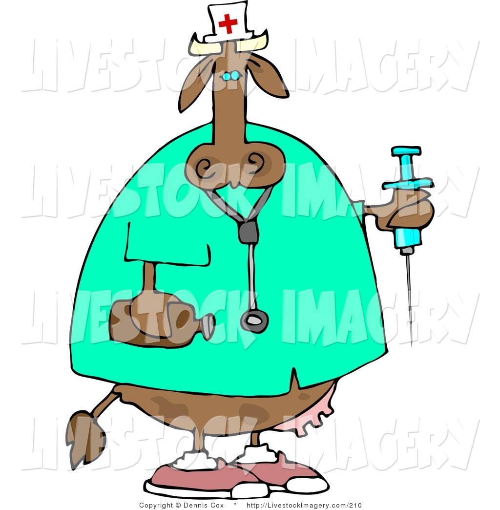 1024x1044 Cliprt Of Female Nurse Or Doctor Cow Holding Syringend