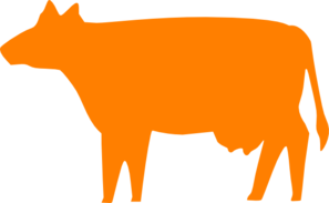 297x183 Cow Orange Clip Art