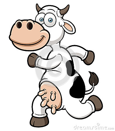 394x450 Running Cow Clipart