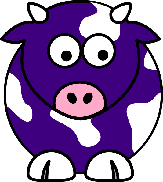 534x594 Blue Cow Clip Art