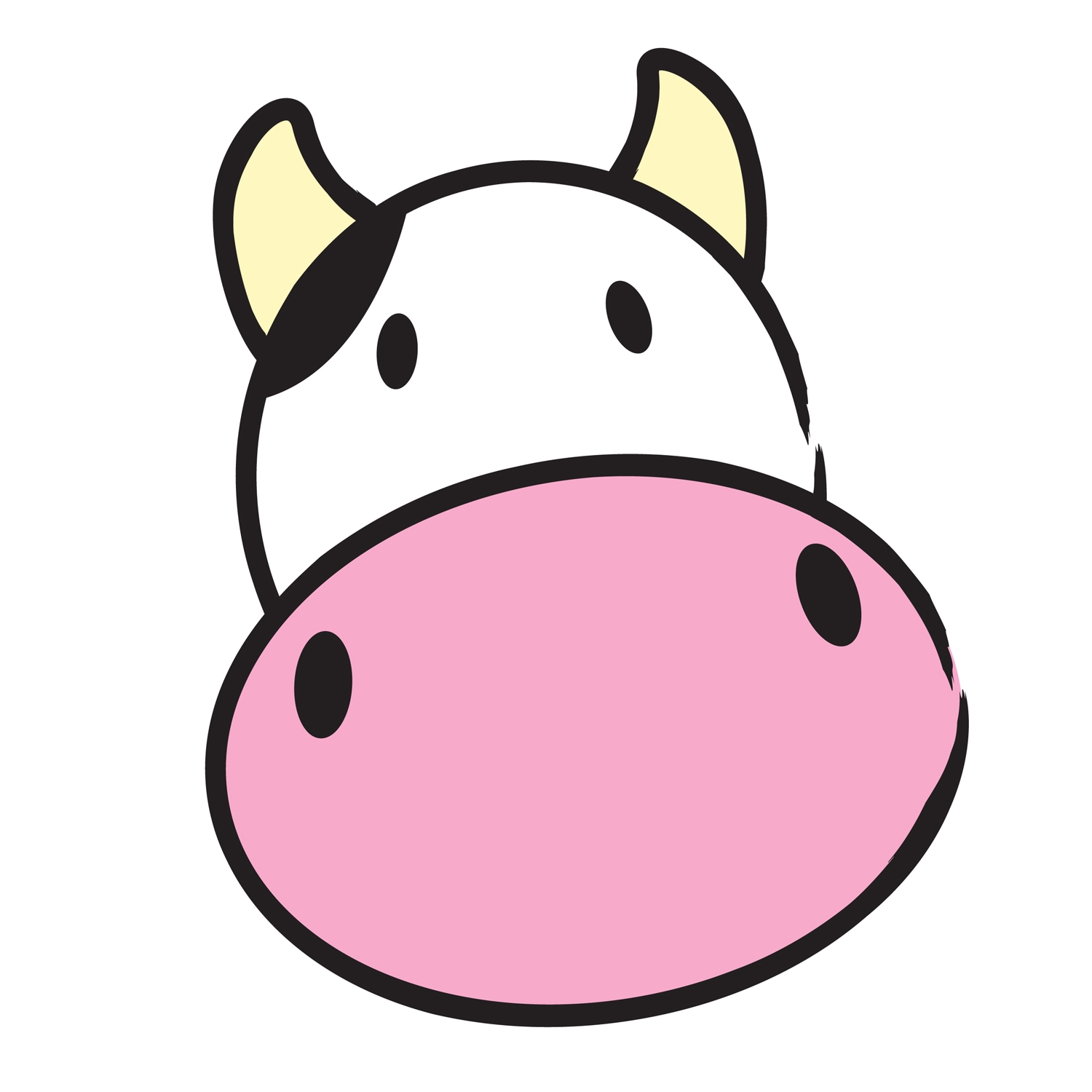 1500x1500 Collection Of Easy Cow Clipart High Quality, Free Cliparts