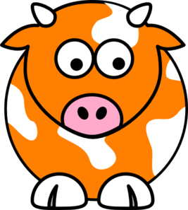 267x297 Cow Clipart Blue