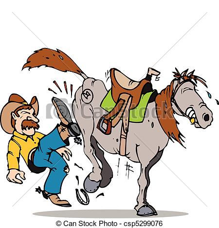 450x470 Kick Start Horse. Cowboy Kicking His Stubborn Horse Clip Art